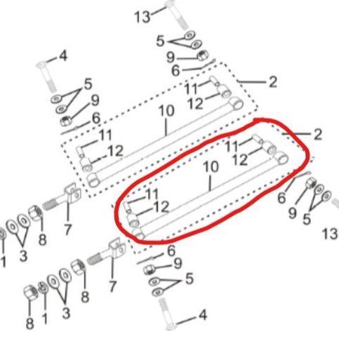 As Stabilizer Motor Roda 3 Viar Karya 150 Long
