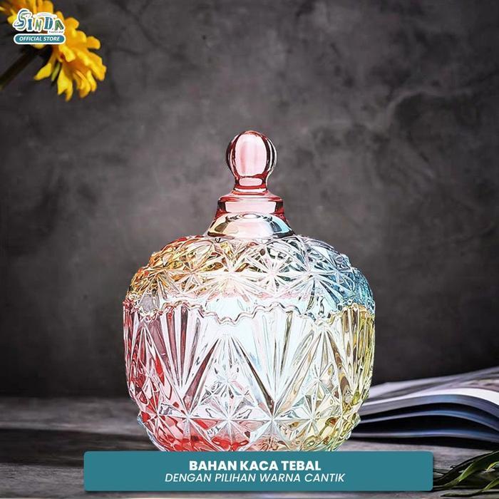 SINDA TOPLES KACA CRYSTAL LEBARAN SOUVENIR SNACK JAR