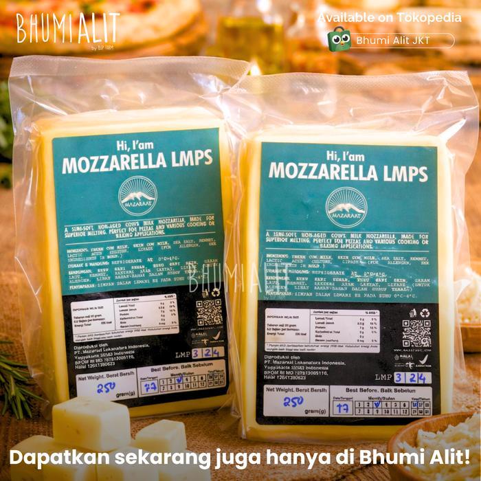 MAZARAAT LOW FAT MOZZARELLA 250GR - CHEESE - BEST SELLER - BHUMI ALIT