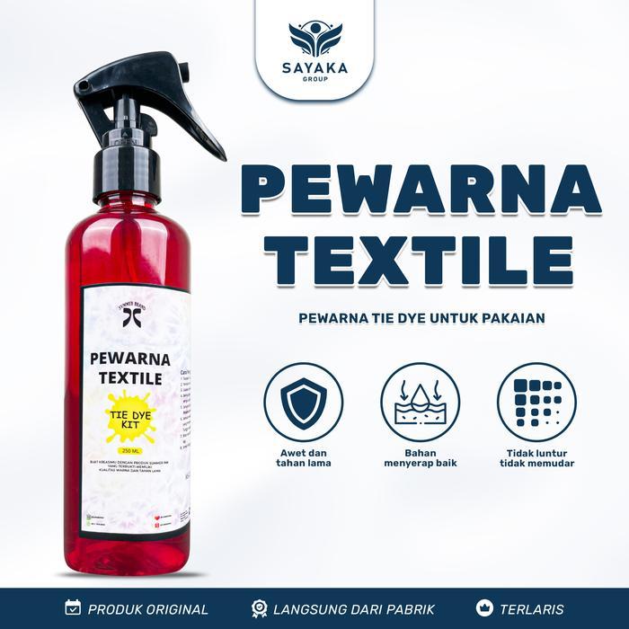 "New" Sayaka - PEWARNA TIE DYE KIT Kain Semprot 250ml Untuk Tekstil Spray Tye dye Pakaian Baju Kaos