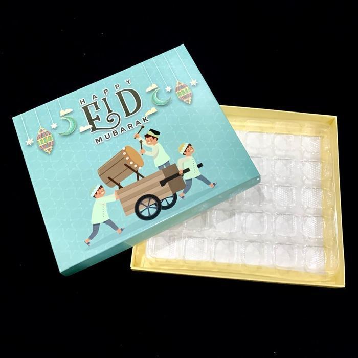 Stok Baru dus box nastar sekat 20 lebaran dus brownies fudgy coklat sekat 30