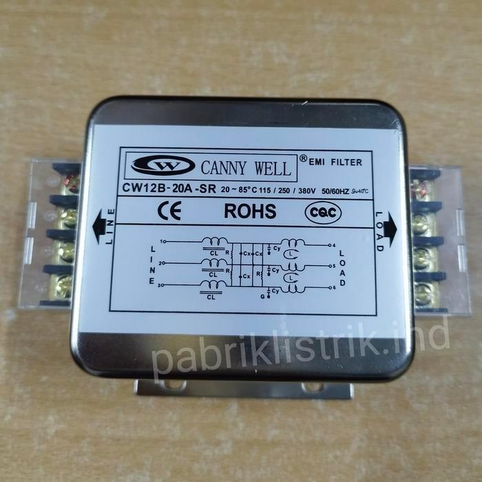 Emi Filter 3P 3 Phase 20A Cw12B 20A Sr Canny Well Original