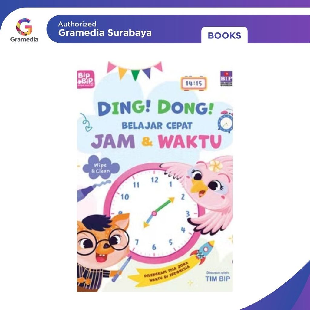 Gramedia Surabaya - Ding Dong Belajar Cepat Jam Dan Waktu