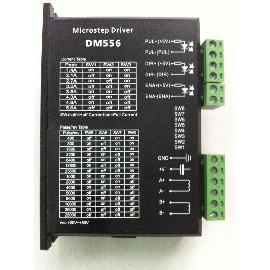 57 STEPPER MOTOR 86 STEPPER MOTOR DRIVER DM556