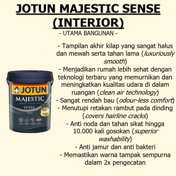 CAT TEMBOK INTERIOR JOTUN MAJESTIC TRUE BEAUTY WARNA PUTIH (20 LITER) - Majestic Sense