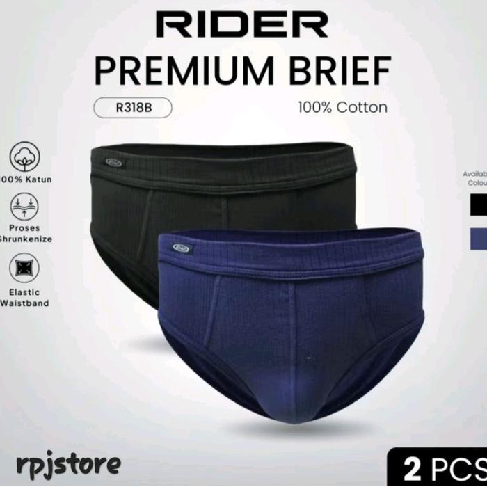 Celana Dalam Rider Premium/Platinum R 318 B 100% Original