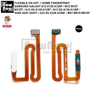 Flexible ON OFF Home FingerPrint Samsung Galaxy A12 A125 A125F / M12 M127 M127F / A13 4G A135 A135F 