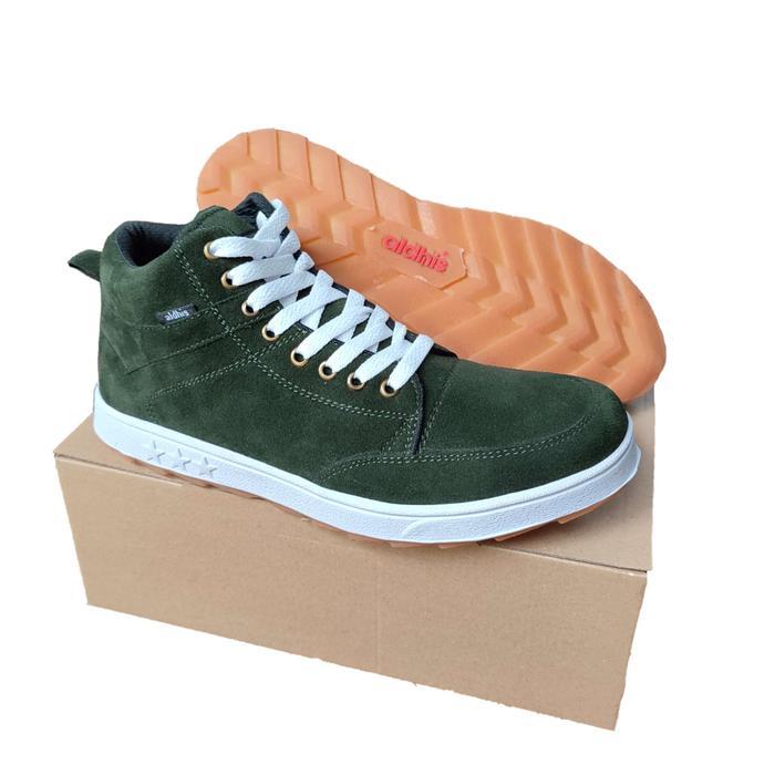 Aerostreet - H410 Sepatu Boots Pria Casual Boot Cowok Keren Sol Karet Antislip Shoes