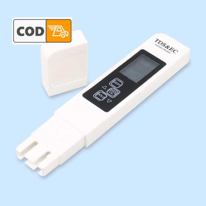 TDS EC Meter Alat Ukur Kualitas Air Minum Hidroponik Kolam Aquarium Ikan Digital Deteksi Cepat