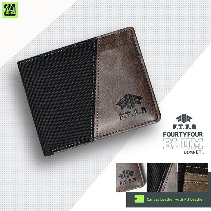 Aerostreet - Dompet Kulit Pria Fourtyfour Blum - Dompet Kulit Premium -Dompet Kotak
