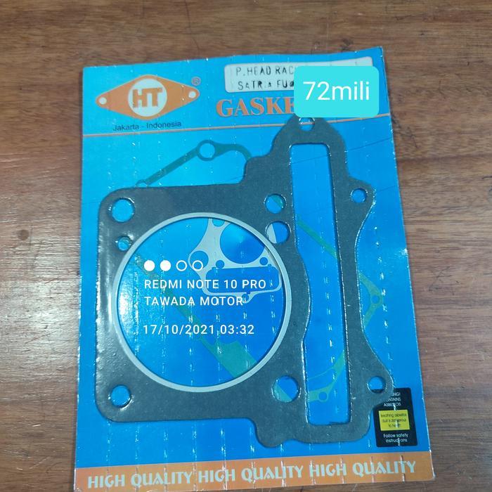 Paking Racing Blok Head Atas Ukuran 72 Mili Suzuki Satria Fu 150 Termurah Langka