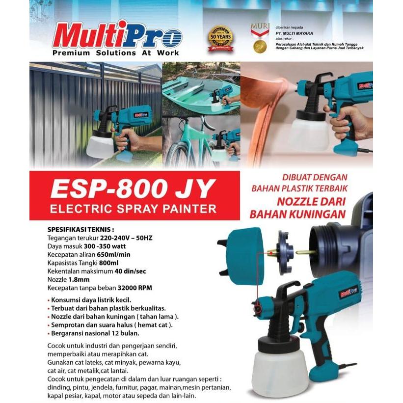 MULTIPRO ESP-800 SPRAY GUN LISTRIK NOZZLE KUNINGAN