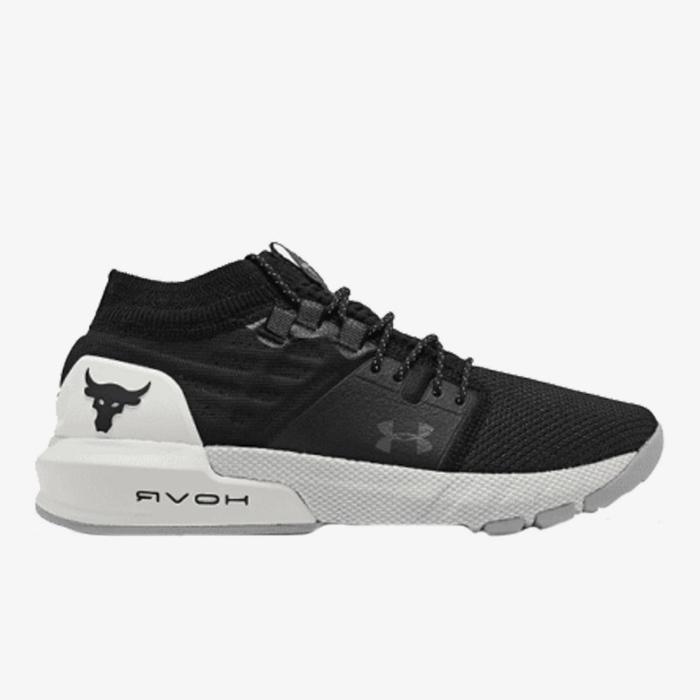 READY UNDER ARMOUR PROJECT ROCK 2 BLACK WHITE PROMO BIG SALE TERBARU