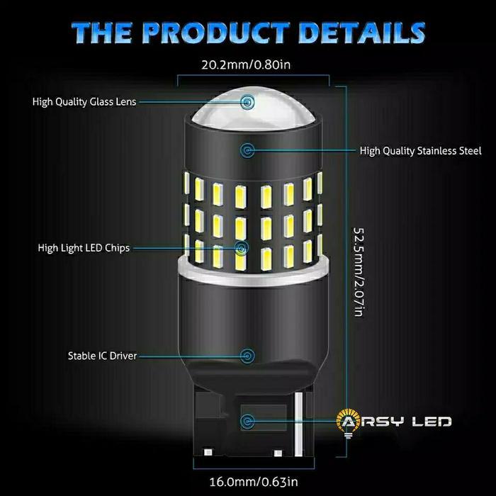 ARSYLED Lampu REM Mobil Honda Mobilio Brio BRV City Freed Lensa Projie Car Anti Error LED High Power
