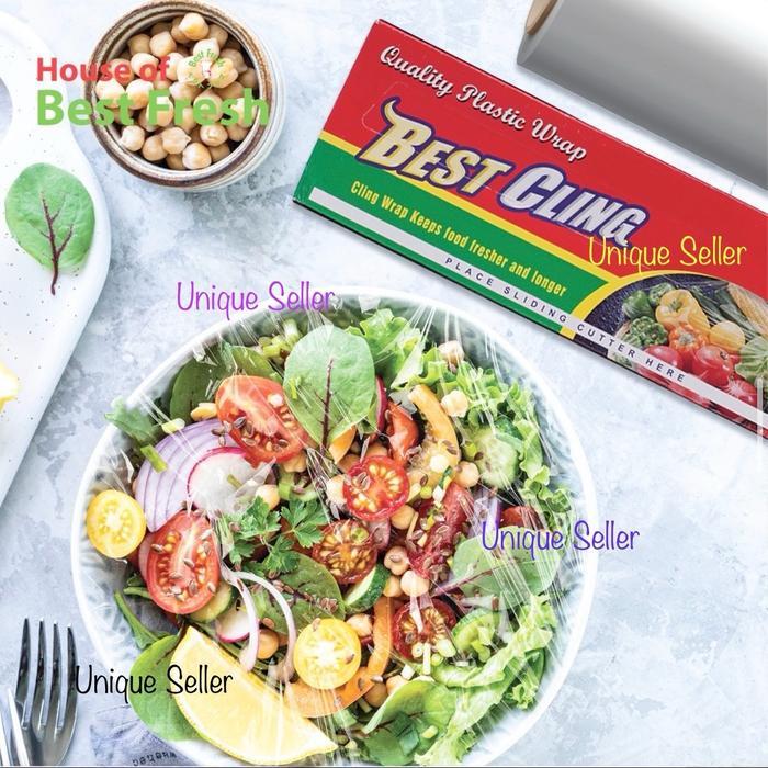 Cling Wrap Bestcling 30 Cm X 300 M Kotak Dengan Pisau Cutter / Plastik Wrap Makanan Kotak Best Cling