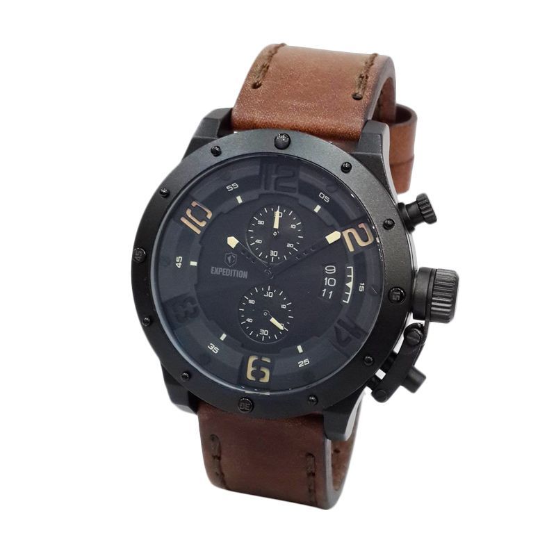Expedition 6381MCLIPBAIVBO Black IP Jam Tangan Pria