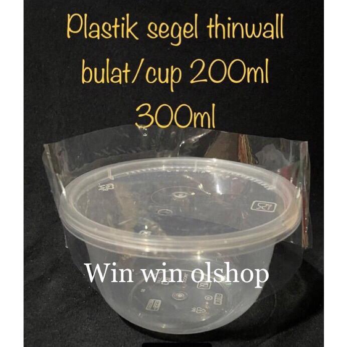 Plastik segel cup 200ml 300ml / plastik segel shrink