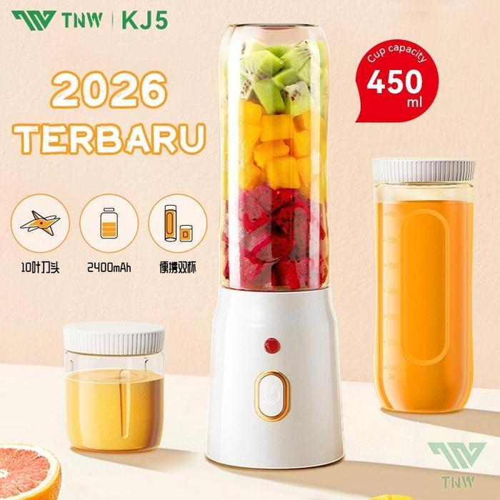 Philips - Kj5 Juicer Blender 10 Pisau Portable Juicer Cup Pembuat Jus Elektrik 2400Mah Rechargeable