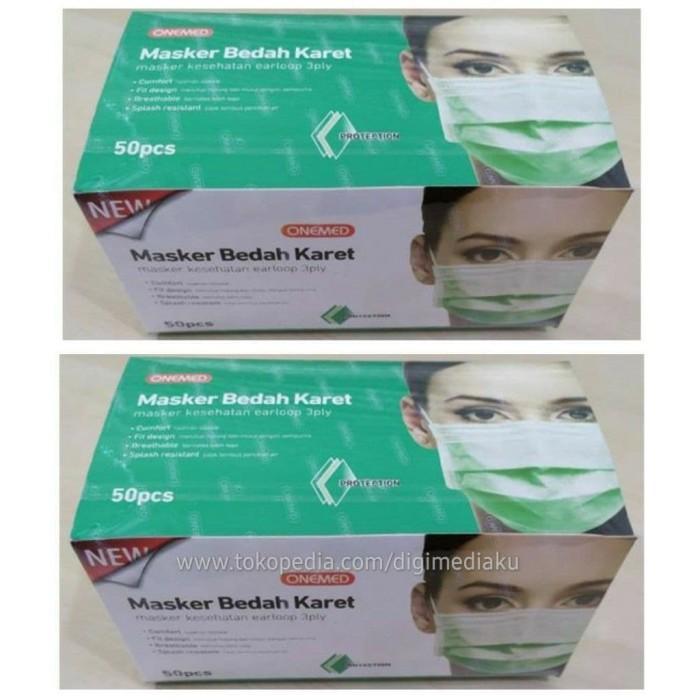 MASKER MEDIS ONEMED EARLOOP 20 BOX INS MASKER MEDIS ONEMED MASKER MEDIS GROSIR 1 KARTON
