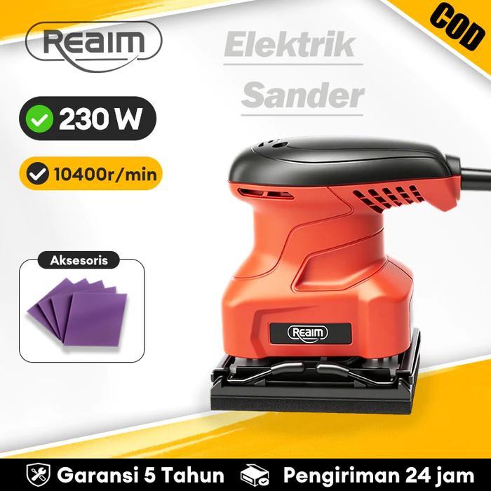 Orion Modern - Reaim Mesin Amplas Kayu 230W Listrik Motor Tembaga / Poles Kayu Tembok / Finishing