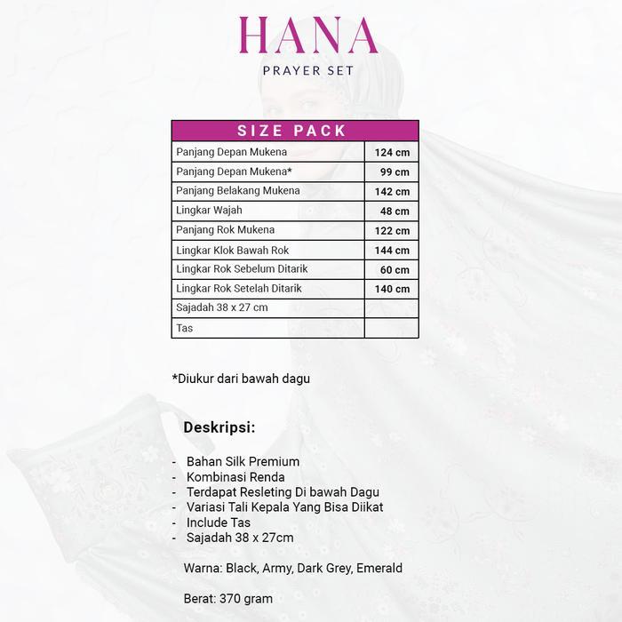 UKHTI MUNIRA - Hana Mukena Motif Silk Premium Prayer Set