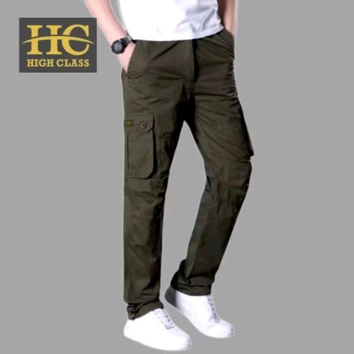 Celana Cargo Panjang Pria Dewasa Size Jumbo (24-44) Twill American Drill Kualitas Premium