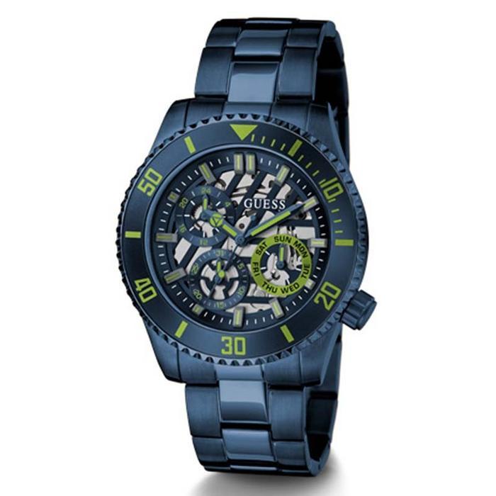 Sedia GUESS GW0488G4 Original AXLE Jam Tangan Pria Analog Navy Stainless