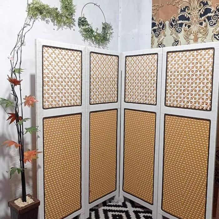 Ready Sketsel Partisi Screen Penyekat Pembatas Ruangan Lipat Portable