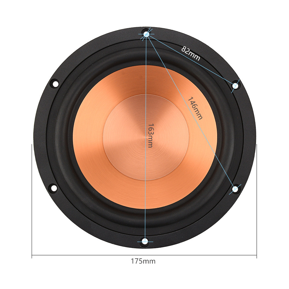 AIYIMA 1Pcs 6.5 Inch 100W Speaker 4 8 Ohm Midrange Woofer Sound Speaker Alto Bass Aluminum Ceramic