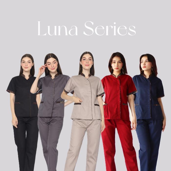 [Renne] Baju Seragam Baby Sitter Batik Luna Series / Baju Nanny Batik / Baju Suster Batik / Baju