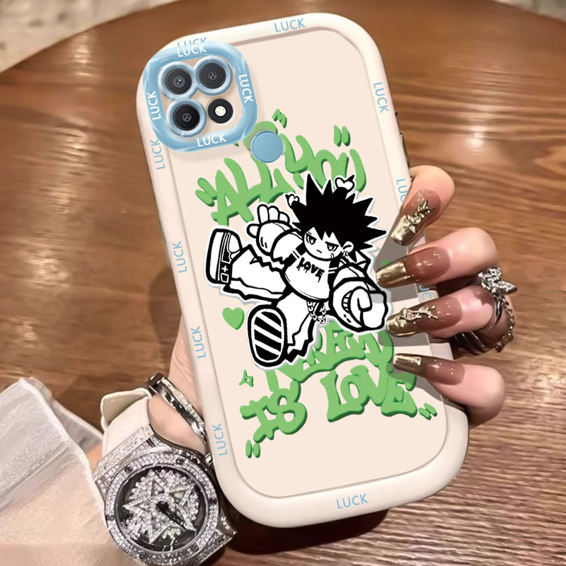 Casing Hp untuk OPPO A15 A15s A35 4G Case Anak laki-laki anime Kasing silikon Anti Bentur Cesing Kes