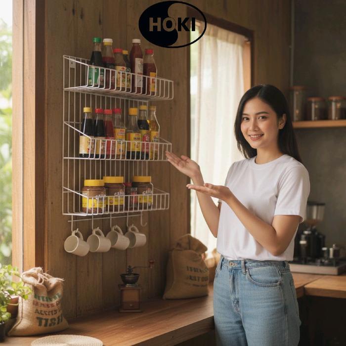 Rak Bumbu/Rak Dinding Dapur Susun 2 Susun 3 Anti Karat