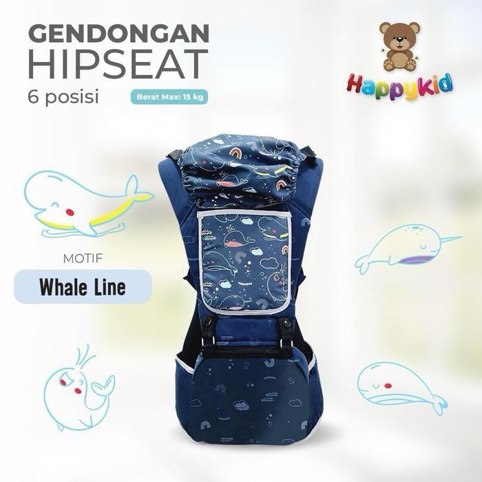 HappyKid Gendongan Bayi Hipseat 6 Posisi Gendongan Bayi Dudukan 6 Posisi Gendong