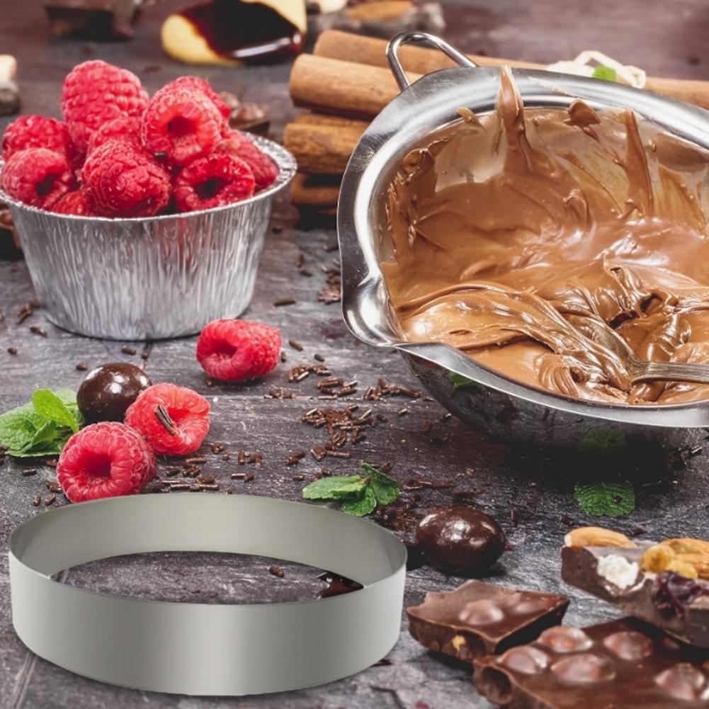 Best! Mousse Cake Mold Ring Round Stainless Steel Cake Mousse Mold Ring