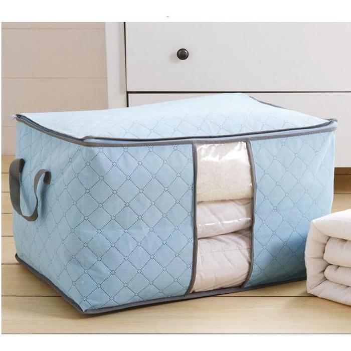 COZY HL0037 Bamboo Storage Box Tempat Penyimpanan Baju Organizer Model Tidur Y1031