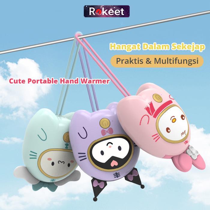 rokeet Penghangat Tangan Keram Perut Haid Karakter Lucu Kuromi Sanrio Family Hand Warmer