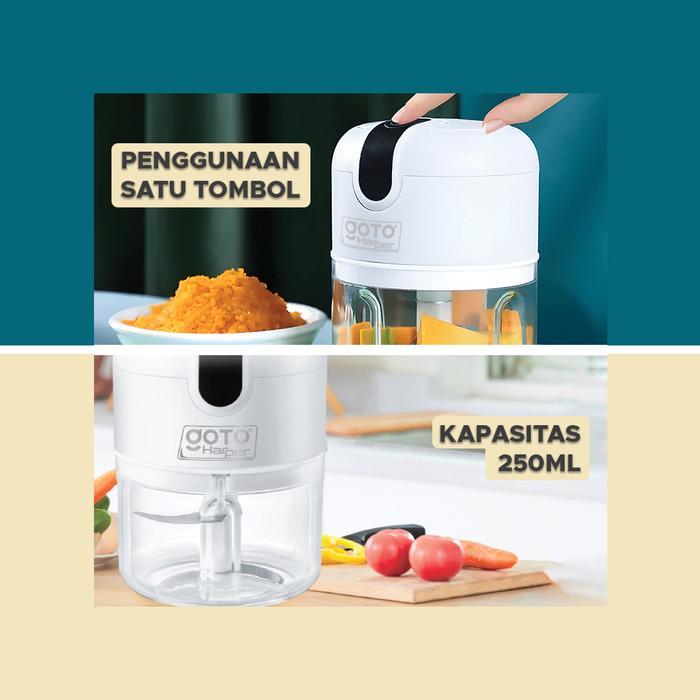 Goto Lucy Harper Mini Chopper Blender Portable Penggiling Bumbu Dapur