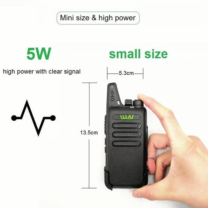 New Walkie Talkie HT UHF Genggam Walkie Talkie Radio Dua Arah C1 Walkie Talkie 1 Unit HT WLN Jarak