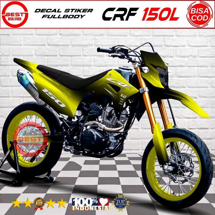 DECAL CRF 150L 2018 FULLBODY DESAIN BUNGLON 2 WARNA / VARIASI STIKER DECAL FULLBODY UNTUK MOTOR CRF
