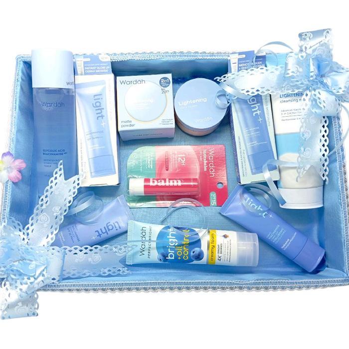 sar Paket Wardah Seserahan Lengkap/ Wardah Hantaran nikah /Wardah Kosmetik Seserahan/ Parsel Wardah