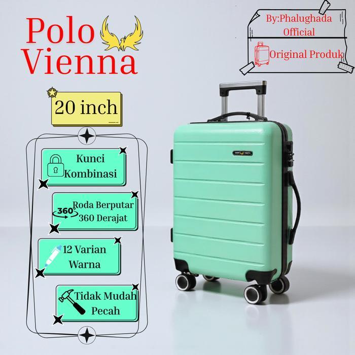 Koper Fiber Polo Vienna 24 Inch 001 Free Kardus Pengiriman Cepat