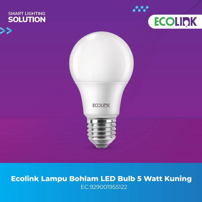 Ecolink Lampu Bohlam LED Bulb 5W 3000K Kuning 5 Watt Warm White