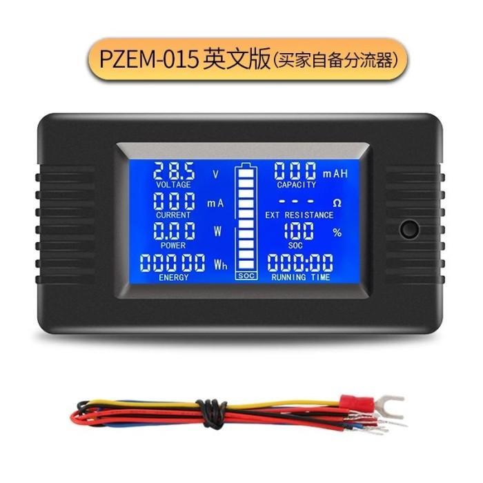 Battery Analyzer Feacefair Pzem-015 Voltmeter Ammeter Batrai Monitor