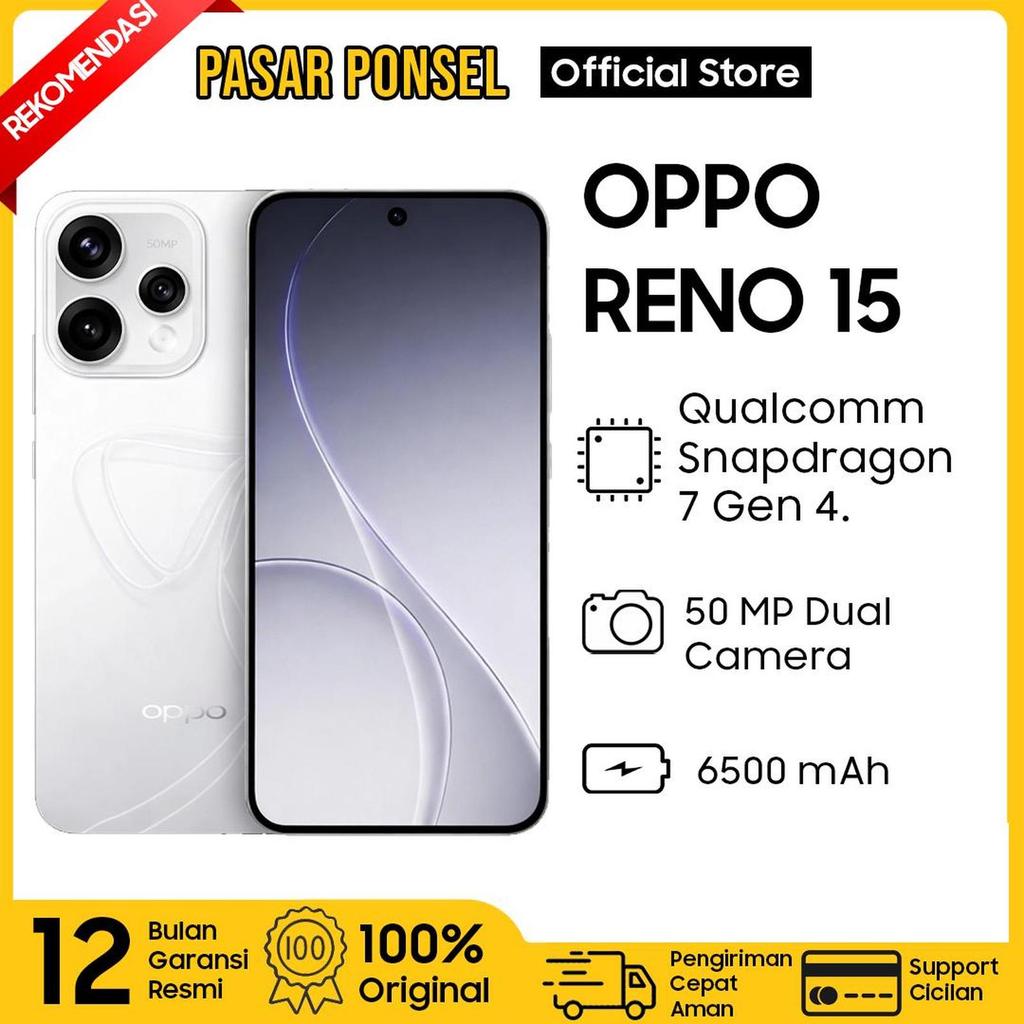 OPPO RENO 15 12/256 GB 5G GARANSI RESMI OPPO INDONESIA TERMURAH