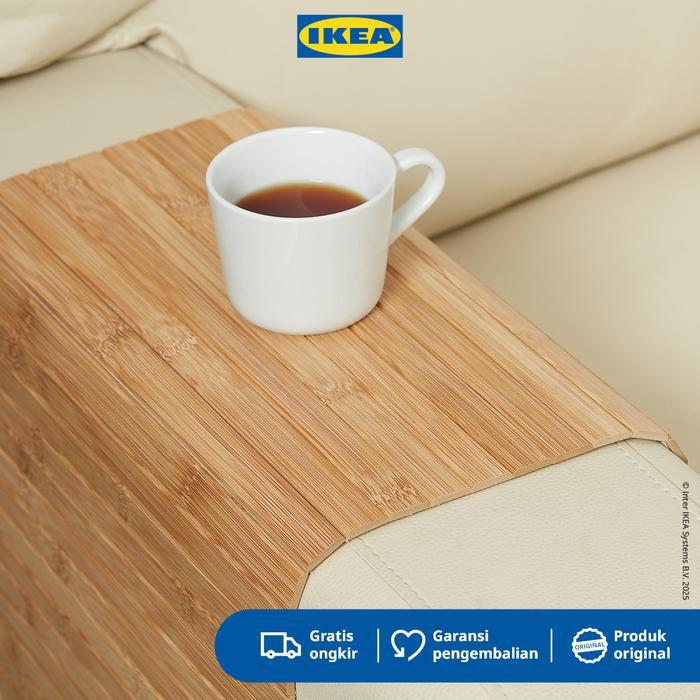 Ikea Rodeby Alas Sandaran Tangan Sofa Serbaguna Bahan Bambu Katun