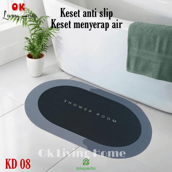 Premium Keset Diatomite, Keset Anti Slip, Keset Kamar Mandi Original