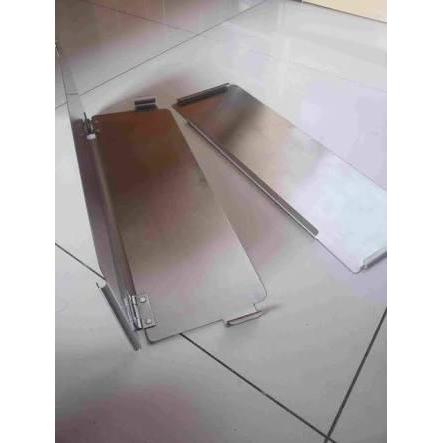 Tatakan Plat Nomor Mobil Stainless / Dobel Plat Asli Partt