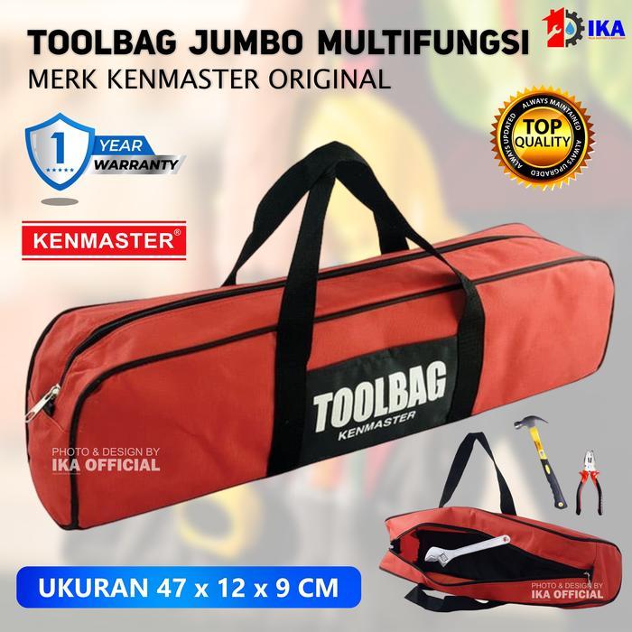 Kenmaster Tool Bag Jumbo - Merah Tool Bag Besar Kenmaster / Tas Perkak