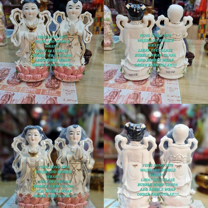 Rupang Pendamping Guan Yin / Kwan Im / Avalokitesvara Keramik Halus