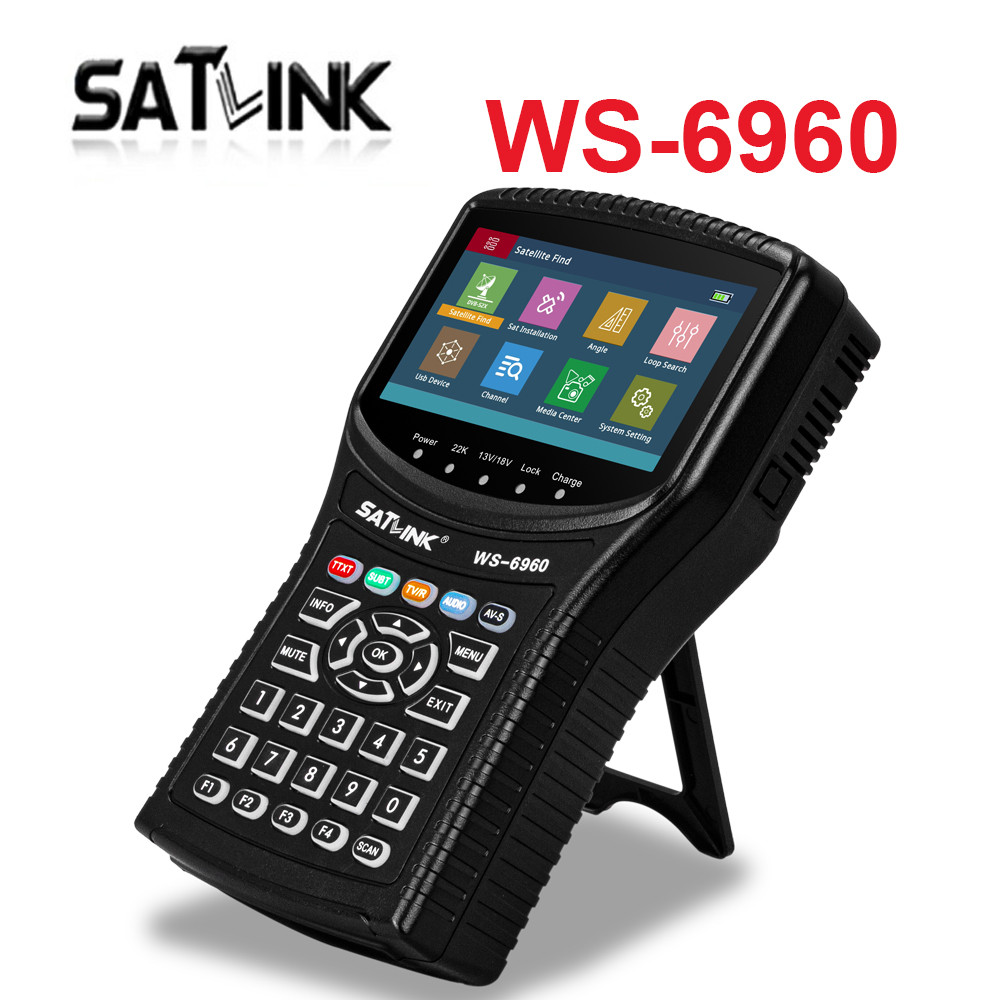 SPECIAL Satellite Finder Meter Satlink WS-6960 DVB-S/S2/S2X MPEG-2/4 H.265(10 Bit) compliant satelli